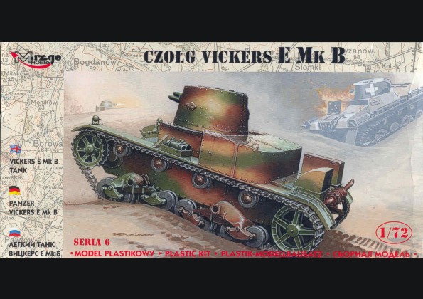 VICKERS E MK B POLISH ARMY MARKINGS SEPTEMBER 1939 1//72 MIRAGE